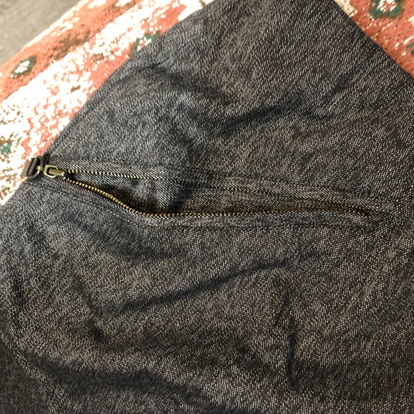 Coldwater Creek Pencil Skirt Career Brown Zipper Pockets Lined Double Slit - Picture 7 of 11